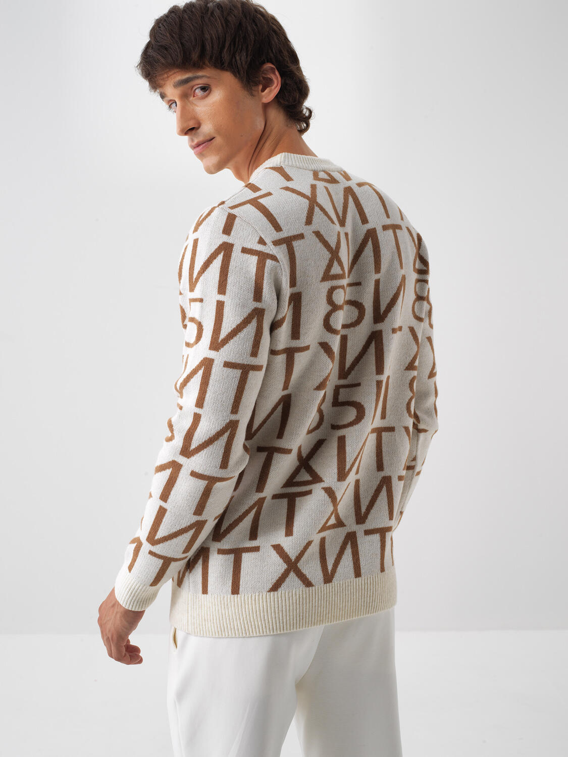Wool Patterned Sweater - 3