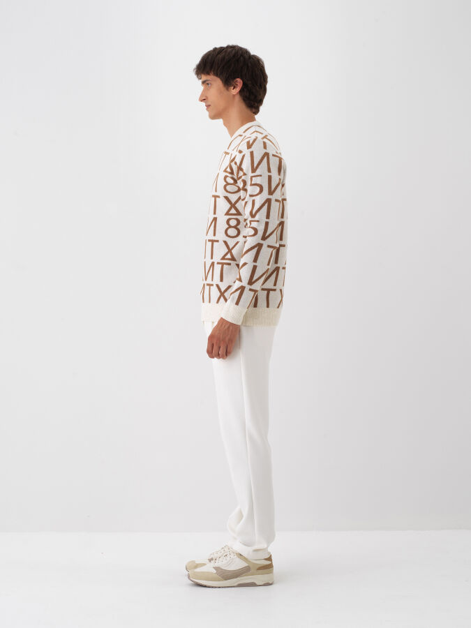 Wool Patterned Sweater - Xint