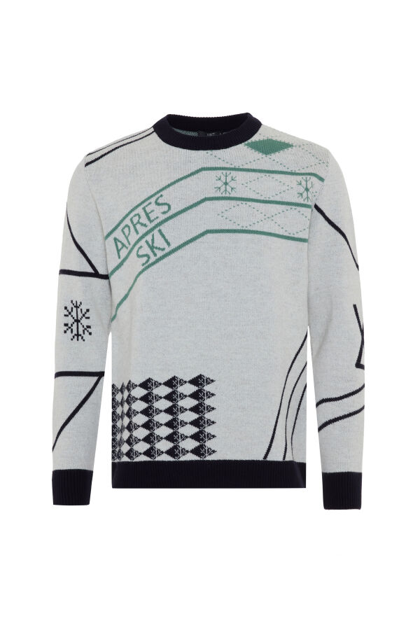 Wool Patterned Sweater - Xint