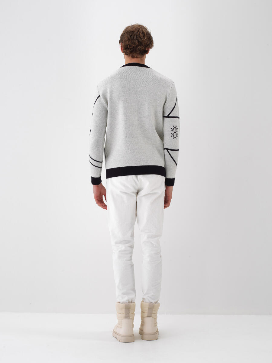 Wool Patterned Sweater - 5