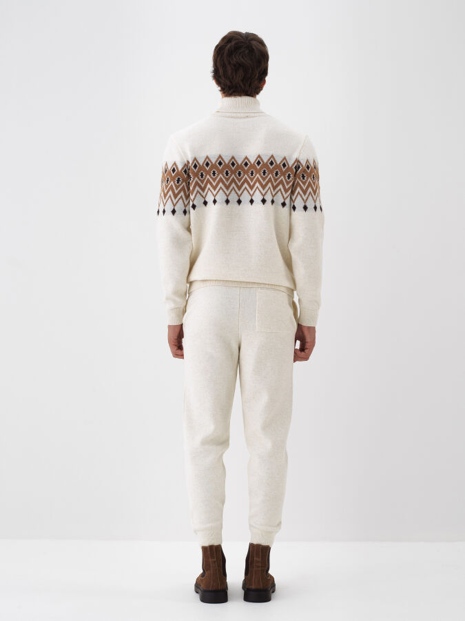 Wool Patterned Sweater - Xint