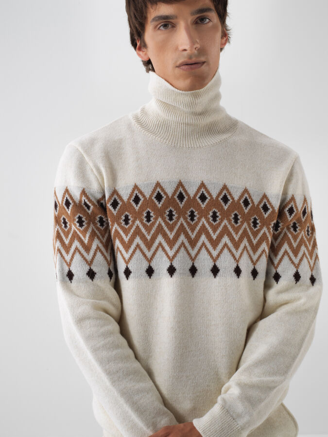 Wool Patterned Sweater