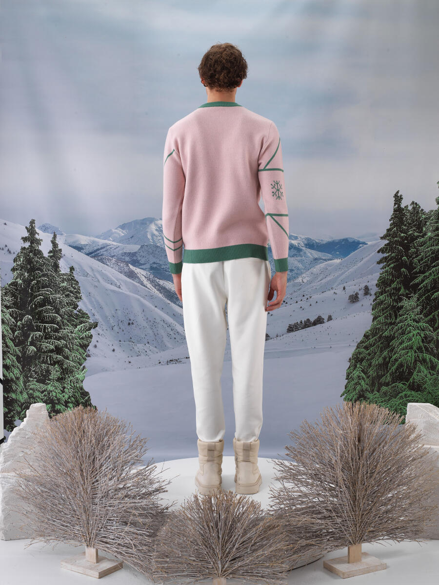 Wool Patterned Sweater - 4