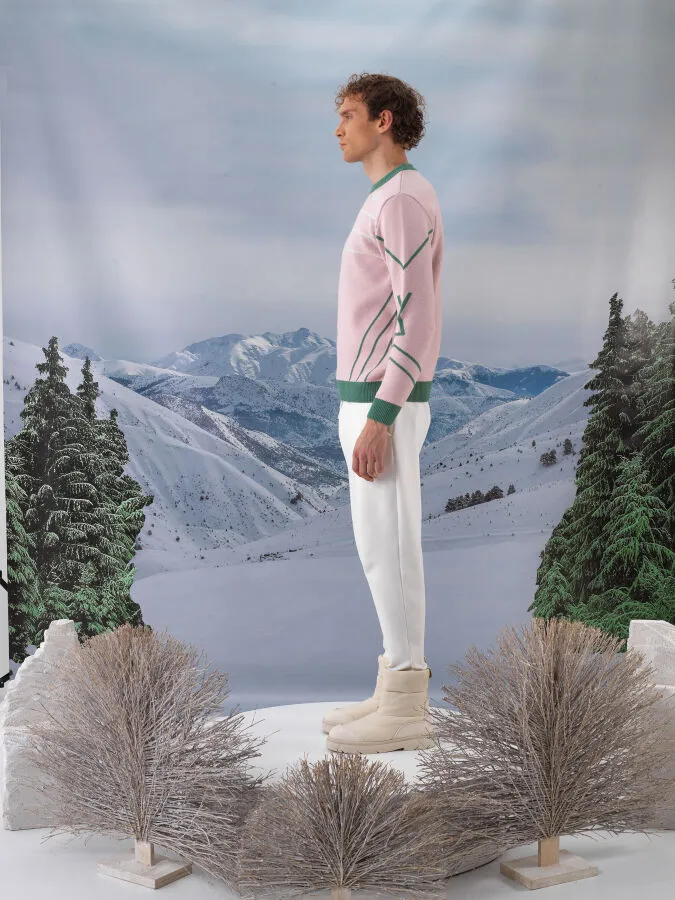 Wool Patterned Sweater - Xint