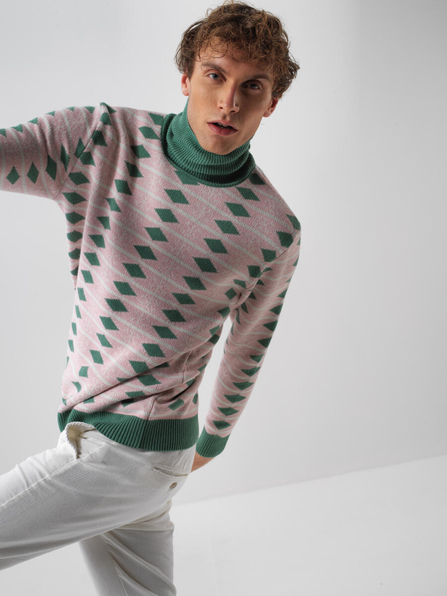 Wool Patterned Sweater