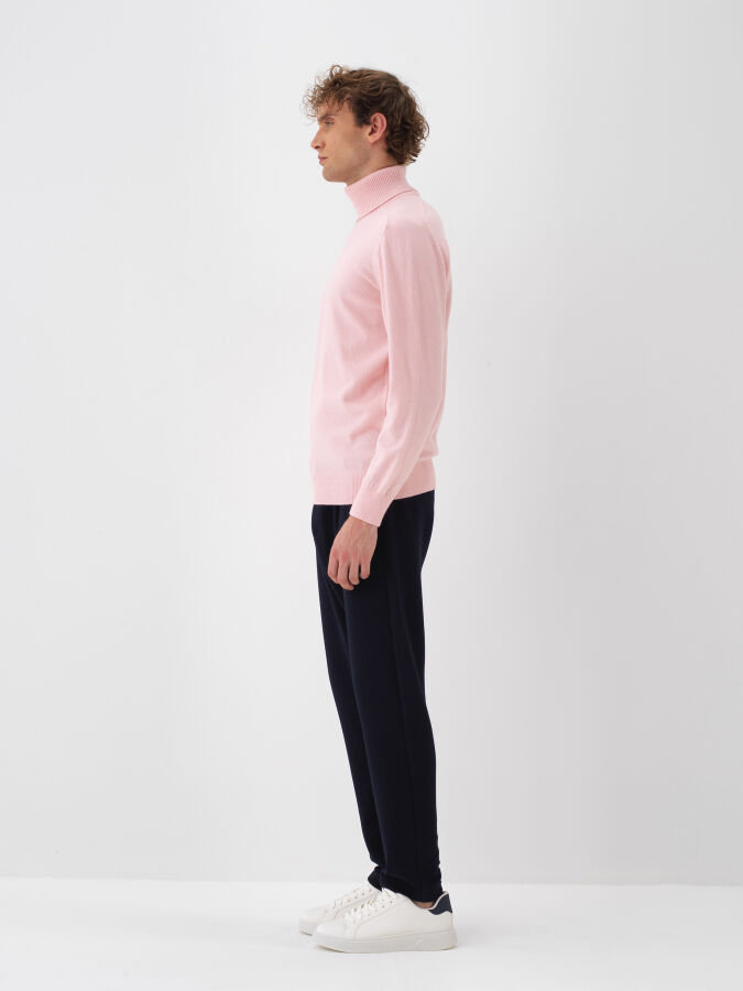 Wool Turtleneck Basic Sweater - Xint