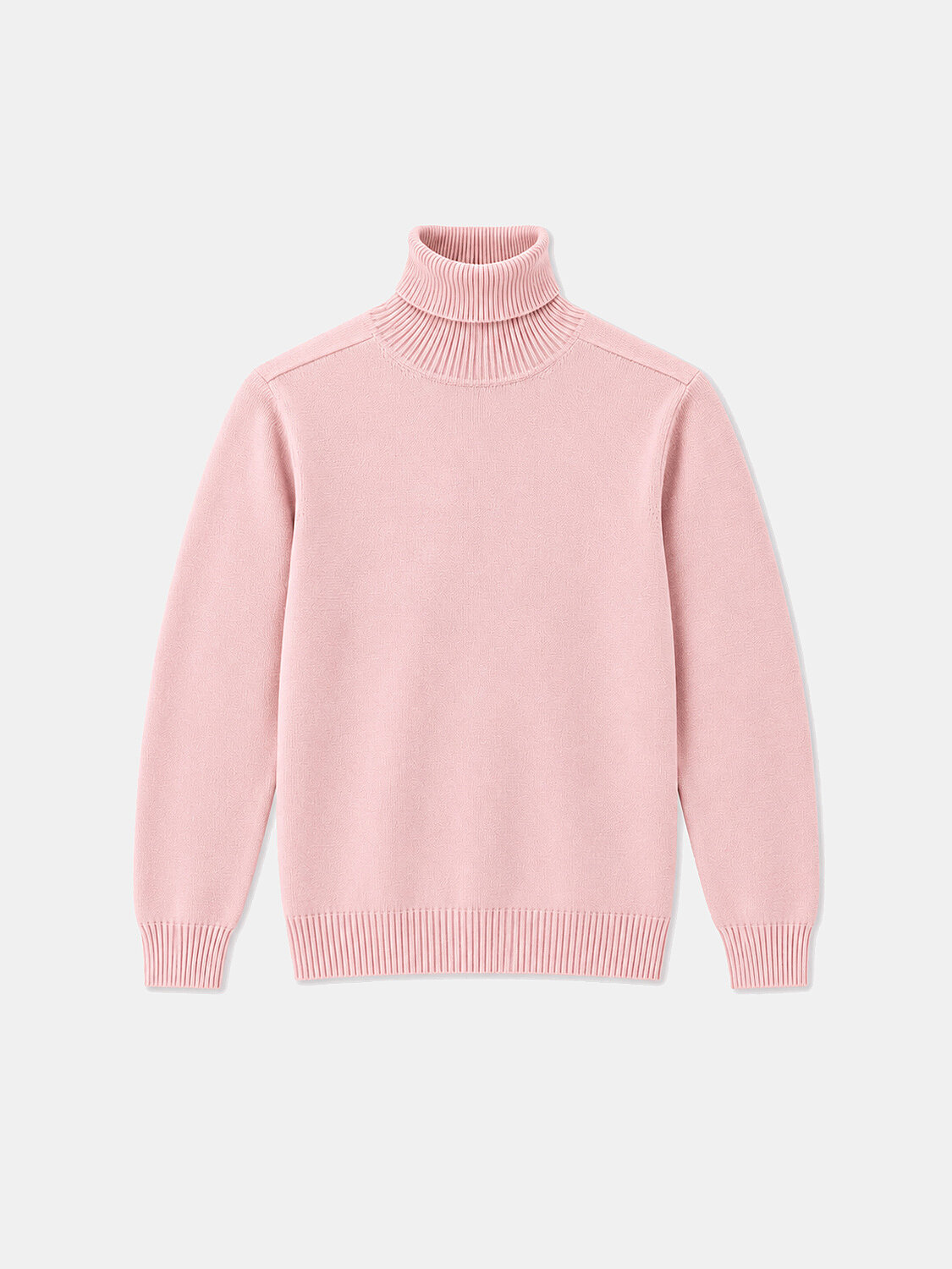 Wool Turtleneck Basic Sweater