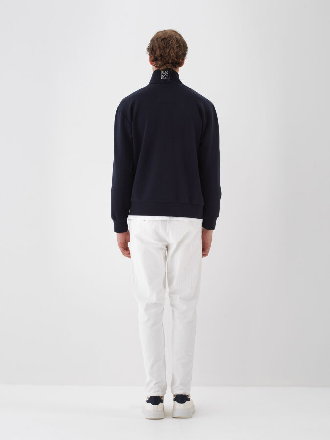 Cotton Printed Sweatshirt Jacket - Xint