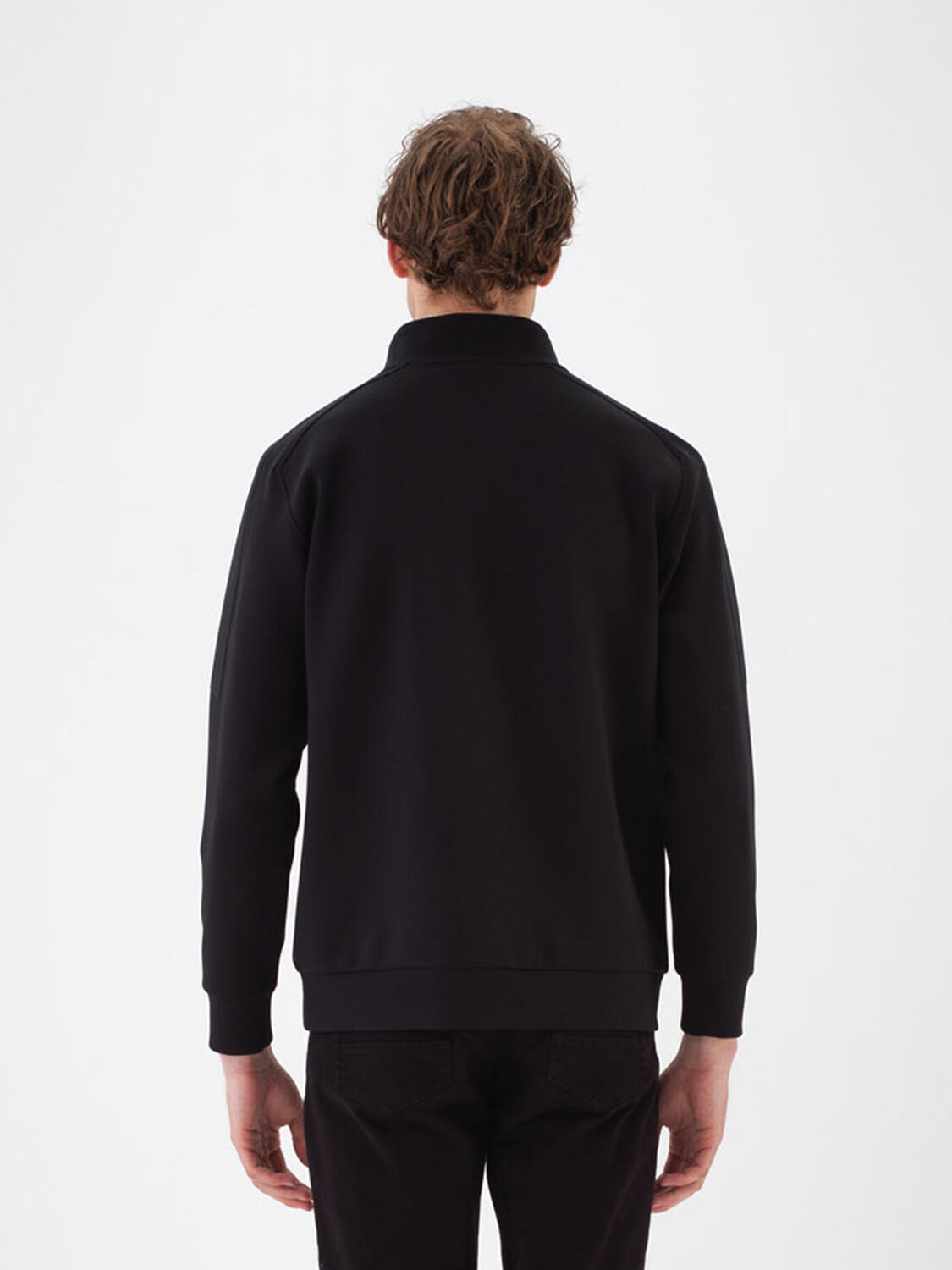 Cotton Zippered Sweatshirt - 5