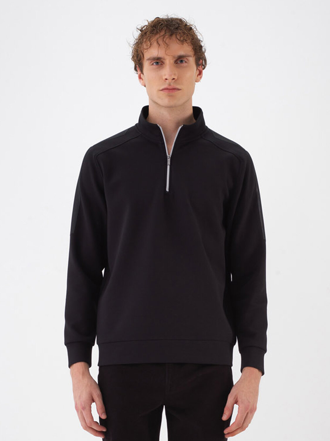 Cotton Zippered Sweatshirt - Xint