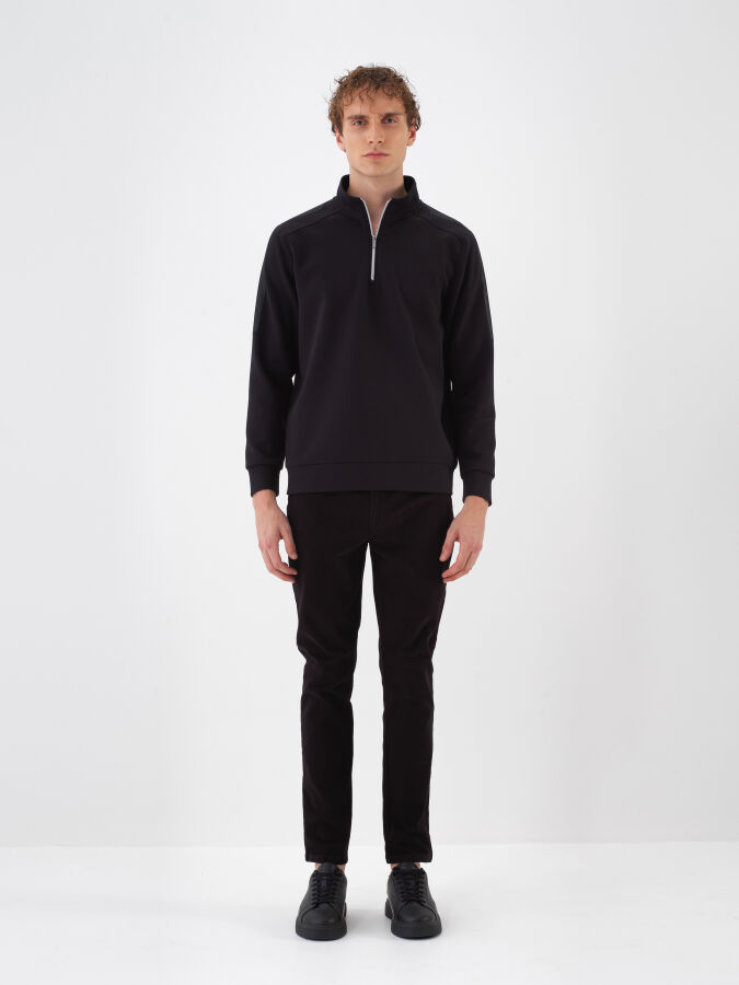 Cotton Zippered Sweatshirt - Xint