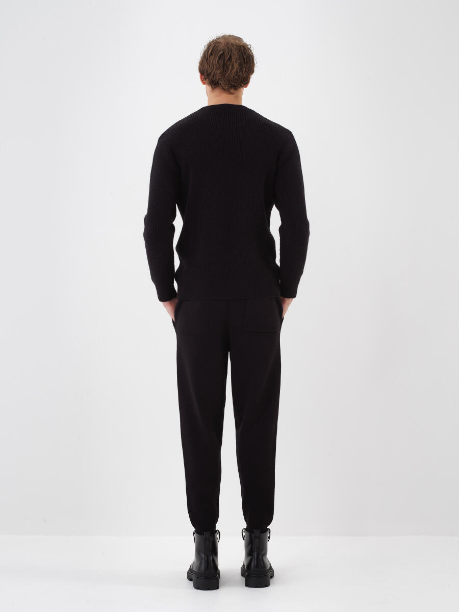 Wool Plain Pants - 4