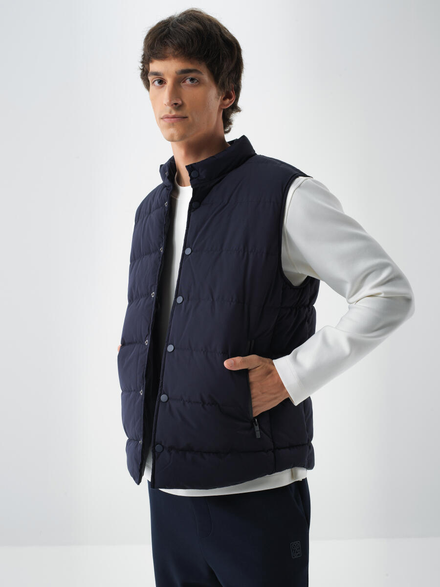 Plain Puffer Vest - 1