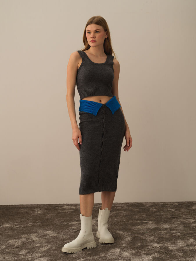 Oversized Knit Skirt - Xint