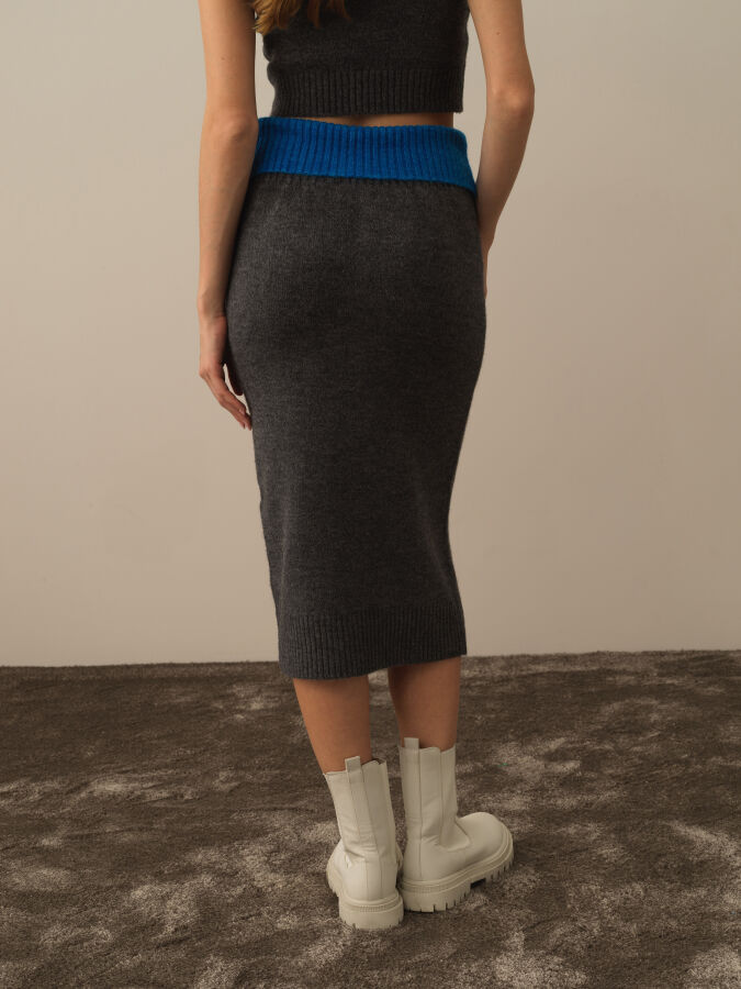 Oversized Knit Skirt - Xint