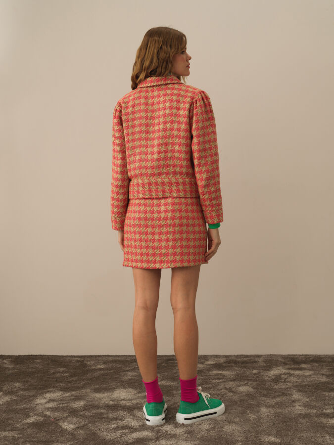 Oversized Patterned Jacket - Xint