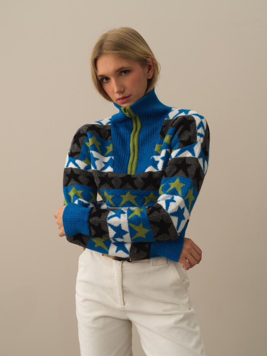 Oversized Patterned Sweater