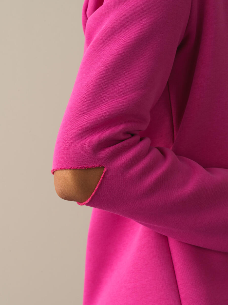Fuşya Pamuk Dokulu Pamuklu Regular Fit Ceket - 4