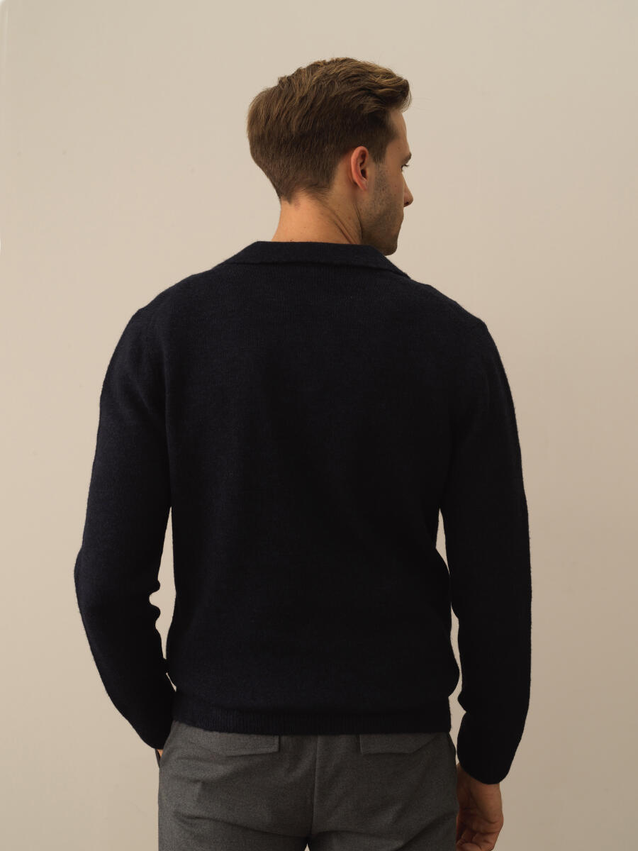 Polo Collar Regular Fit Sweater - 3