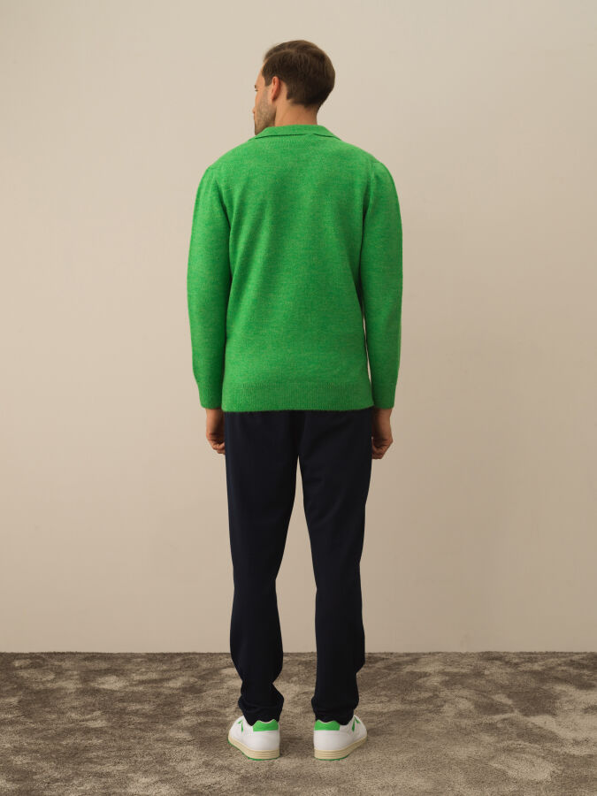 Polo Collar Regular Fit Sweater - Xint