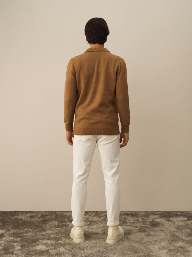 Polo Collar Regular Fit Sweater - Xint