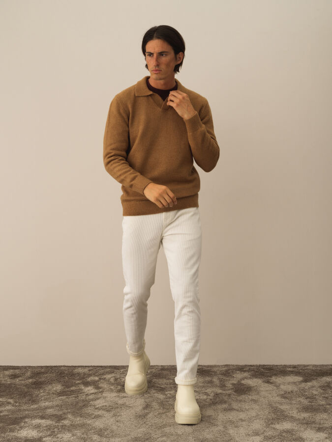 Polo Collar Regular Fit Sweater - Xint