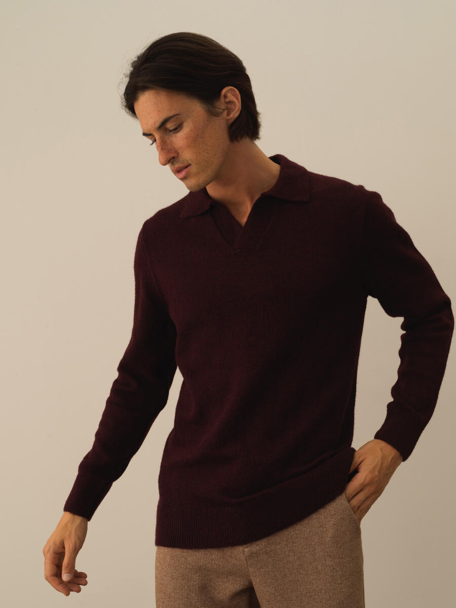 Polo Collar Regular Fit Sweater