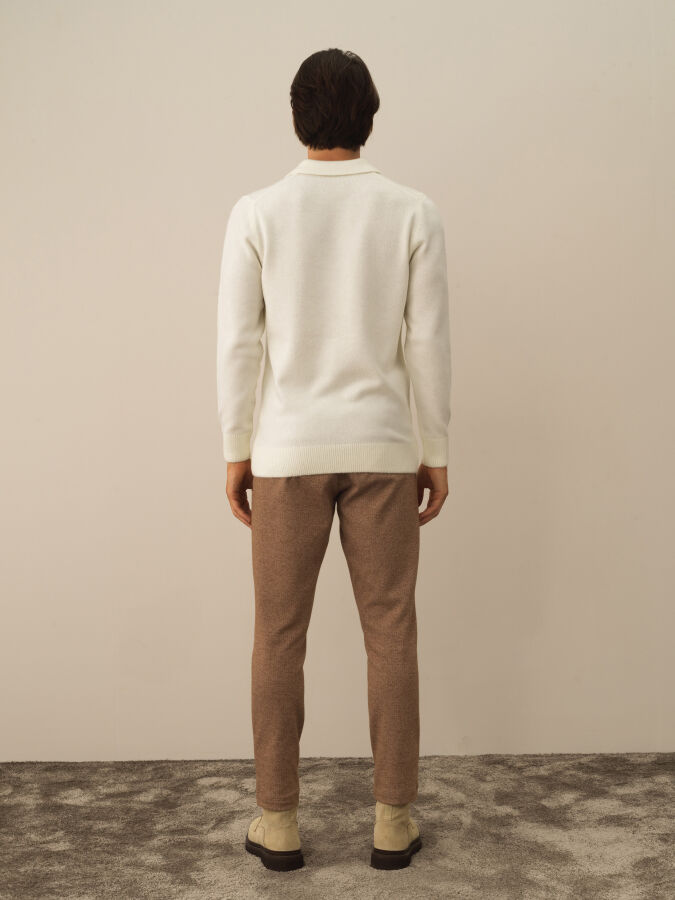 Polo Collar Regular Fit Sweater - Xint