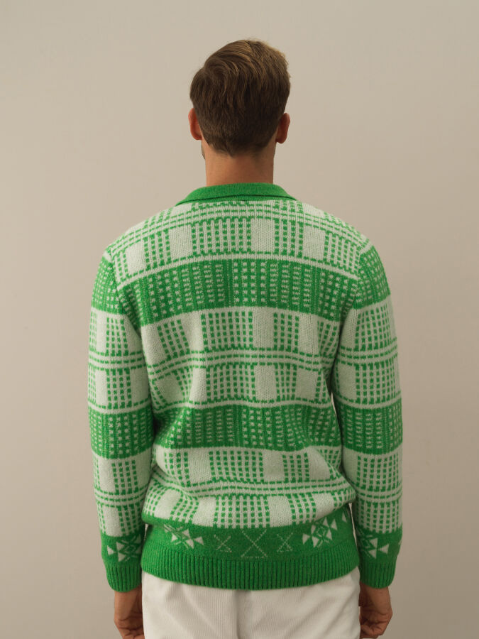 Polo Collar Regular Fit Sweater - Xint