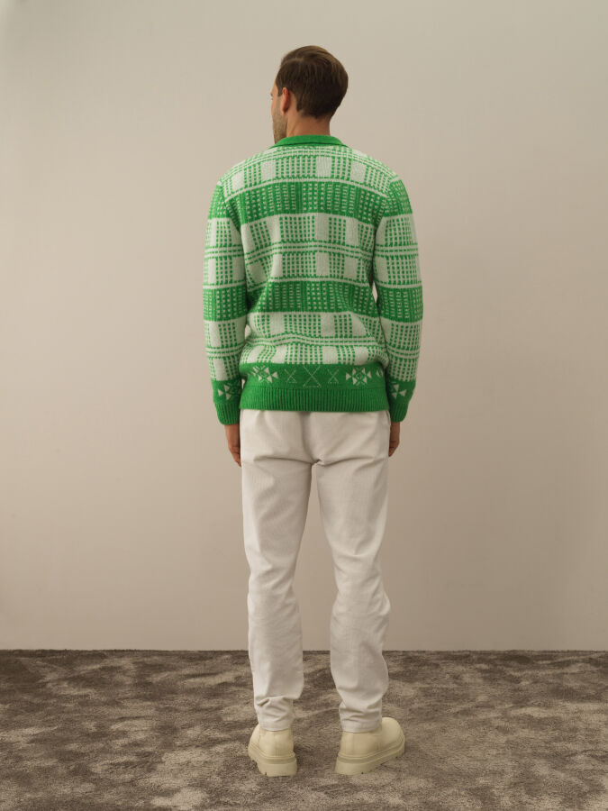 Polo Collar Regular Fit Sweater - Xint