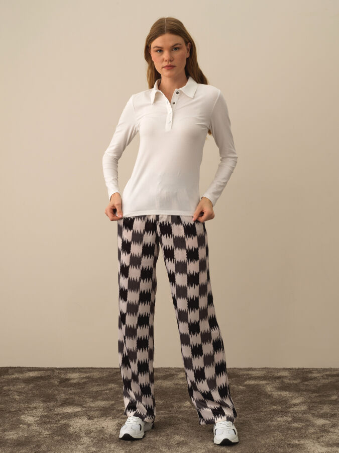 Polo Collar Slim Fit Modal Basic T-Shirt - Xint