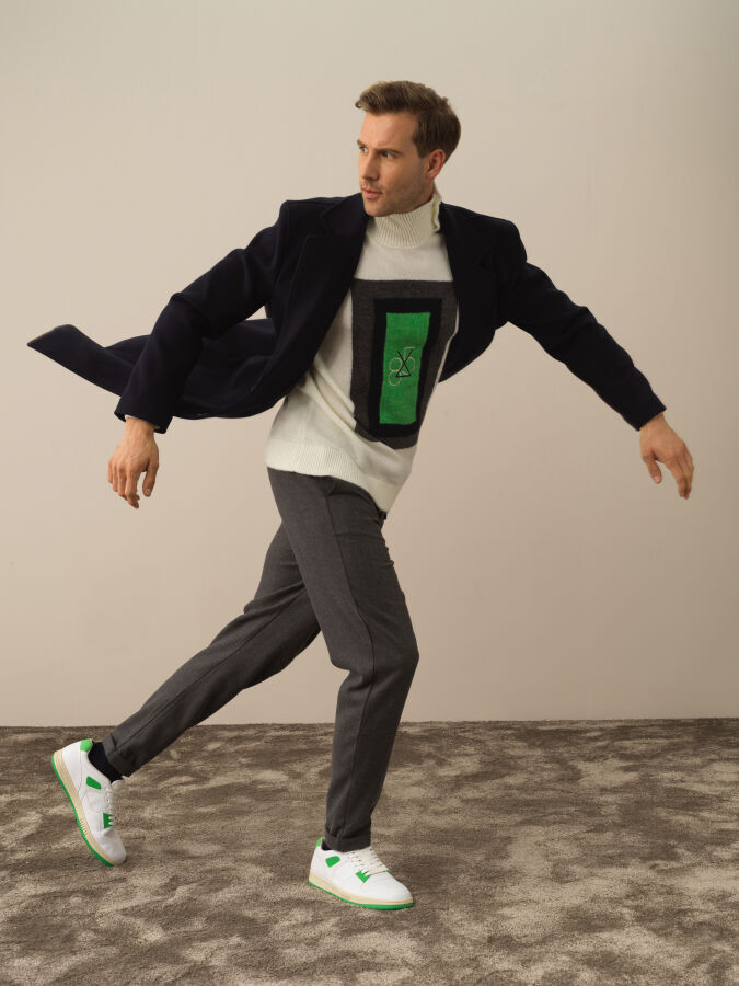 Regular Fit Overcoat - Xint