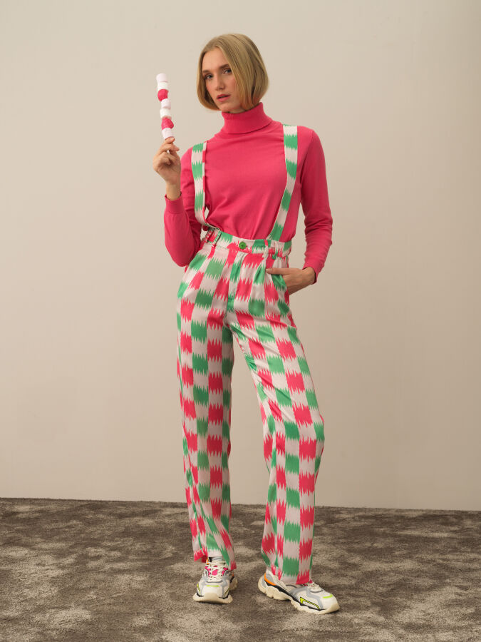 Regular Fit Patterned Jumpsuit - Xint