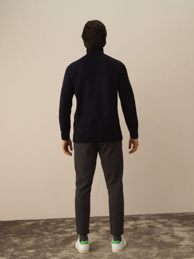 Regular Fit Patterned Sweater - 4