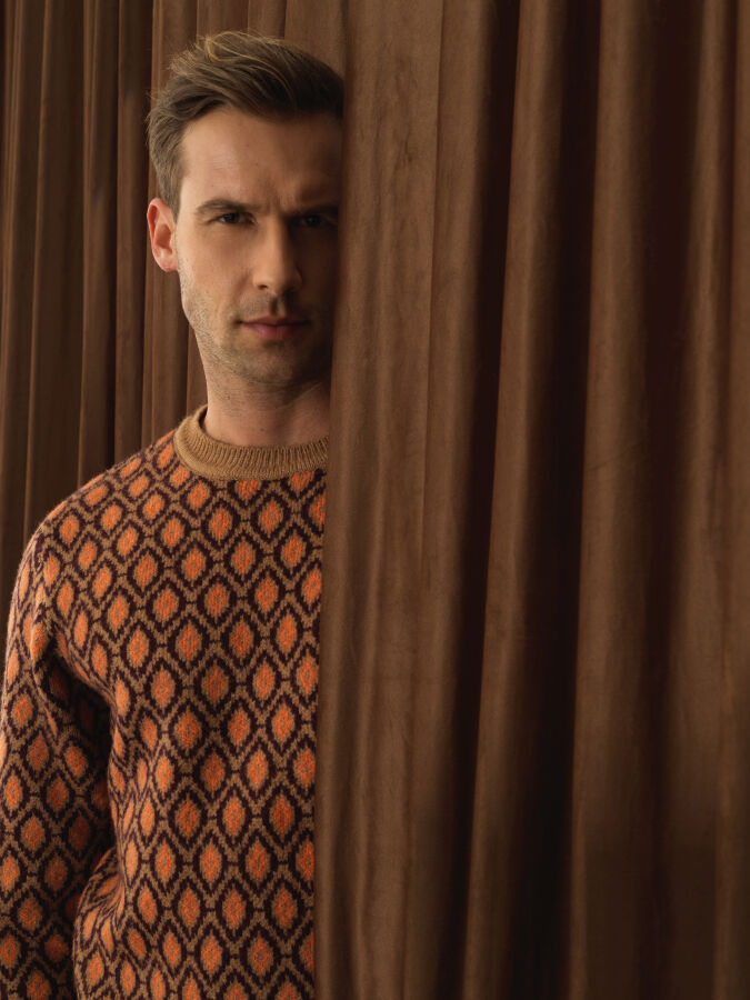 Regular Fit Patterned Sweater - Xint