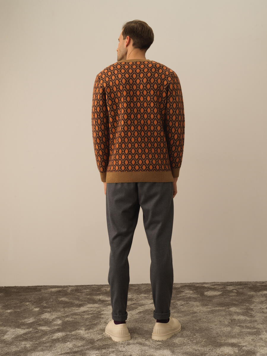 Regular Fit Patterned Sweater - 5