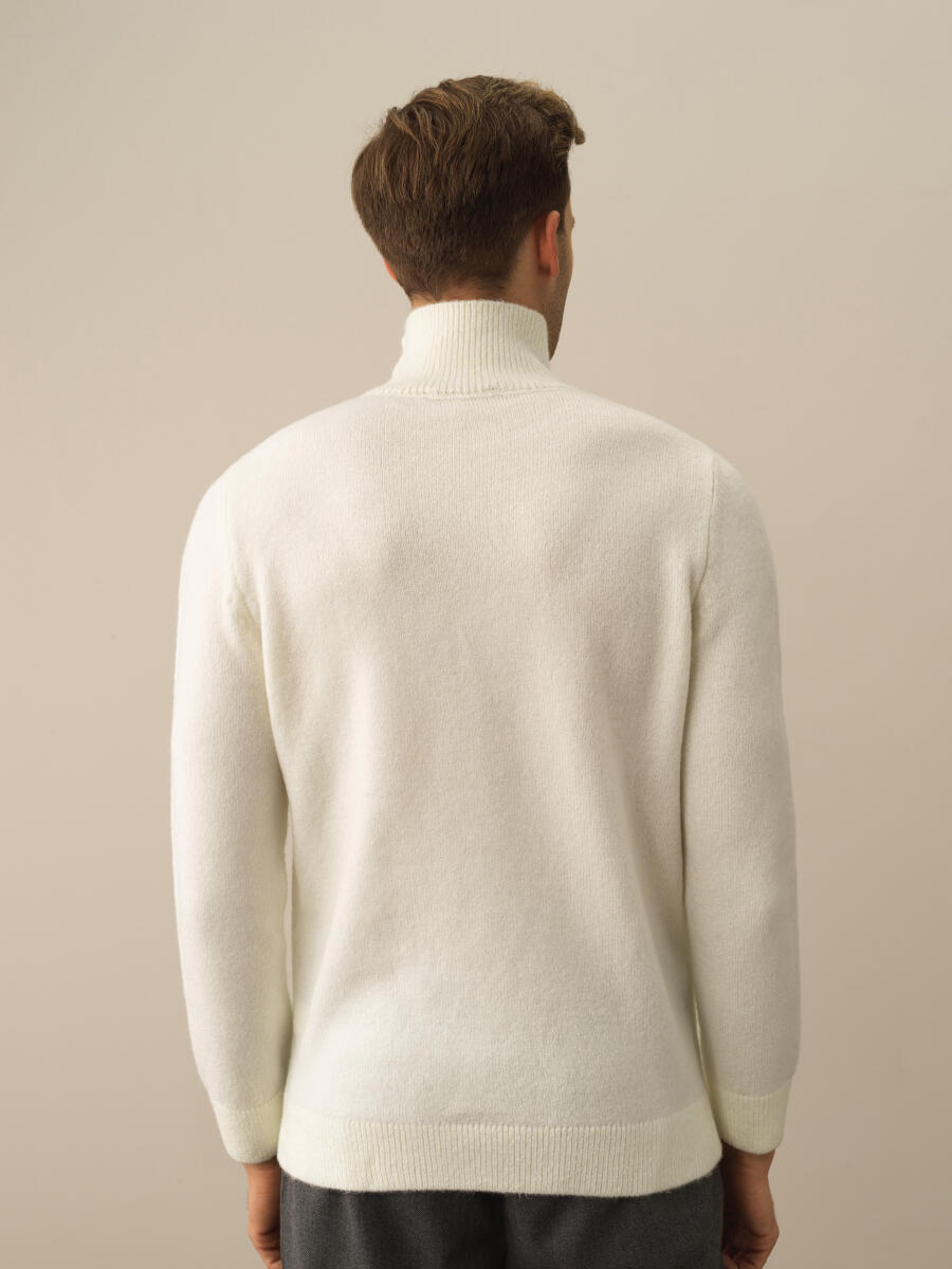 Regular Fit Patterned Sweater - 4