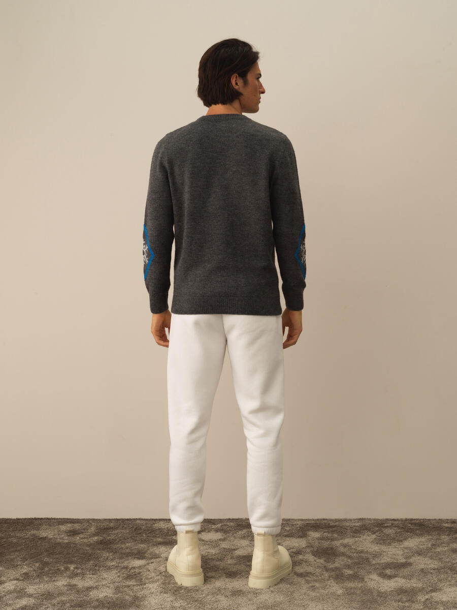 Regular Fit Patterned Sweater - 4