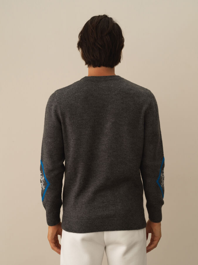 Regular Fit Patterned Sweater - Xint