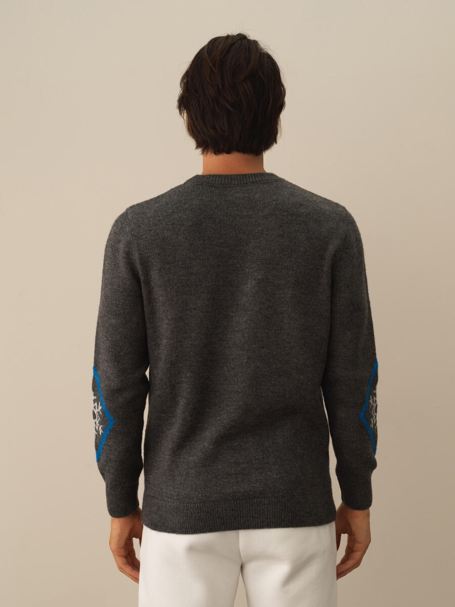 Regular Fit Patterned Sweater - 3