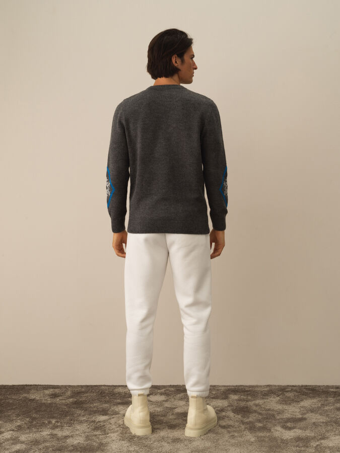 Regular Fit Patterned Sweater - 4