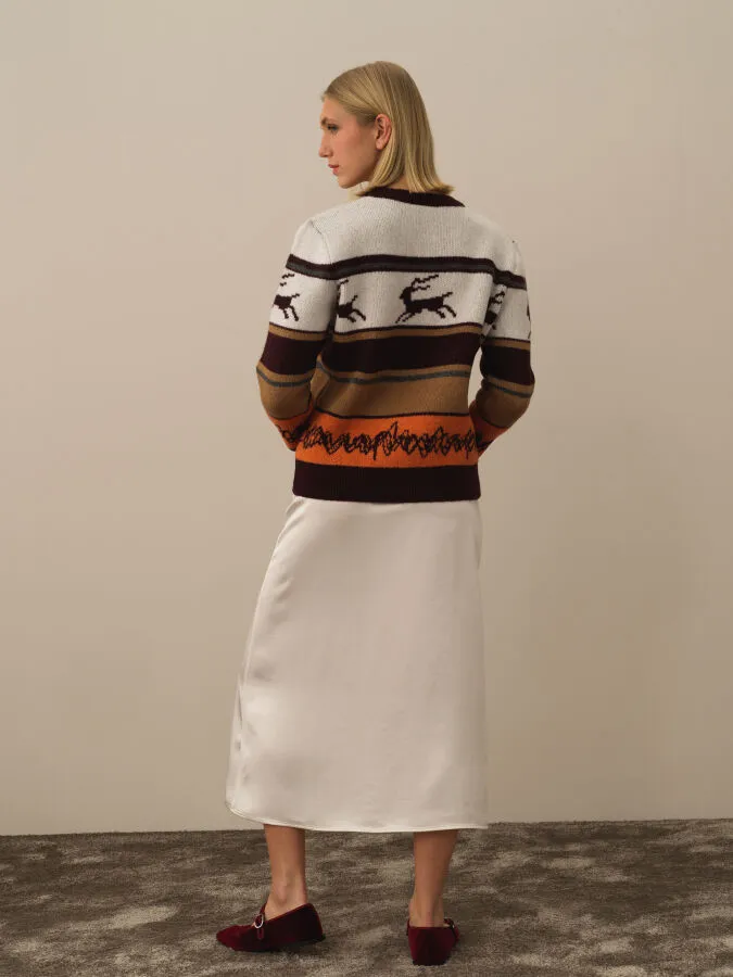 Regular Fit Patterned Sweater - Xint