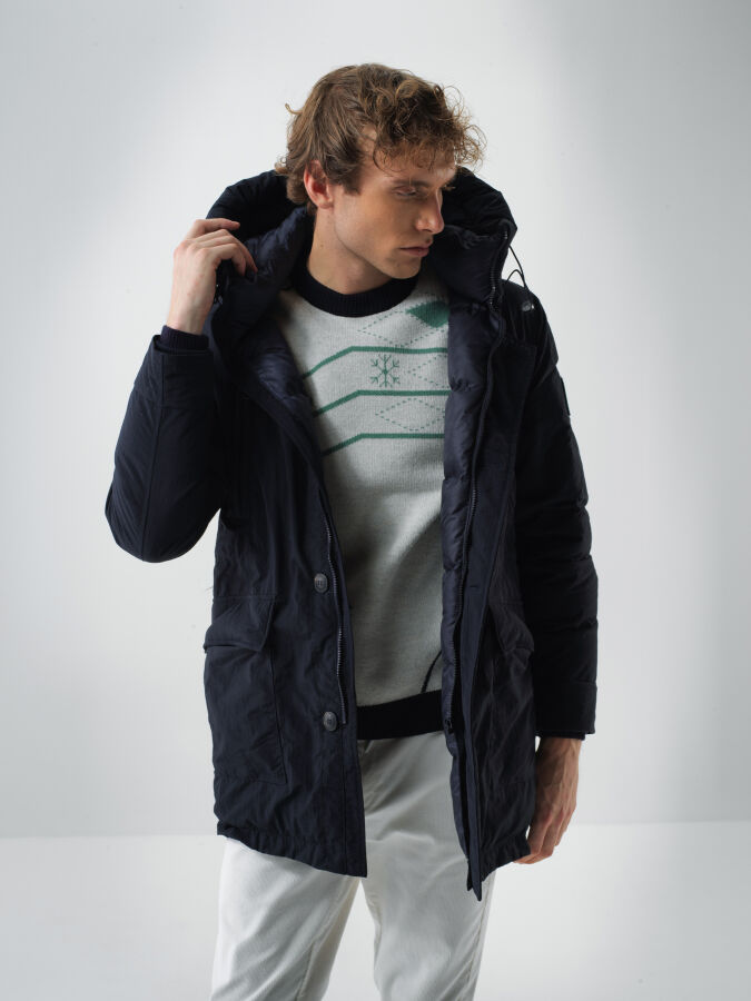 Regular Fit Puffer Jacket - Xint