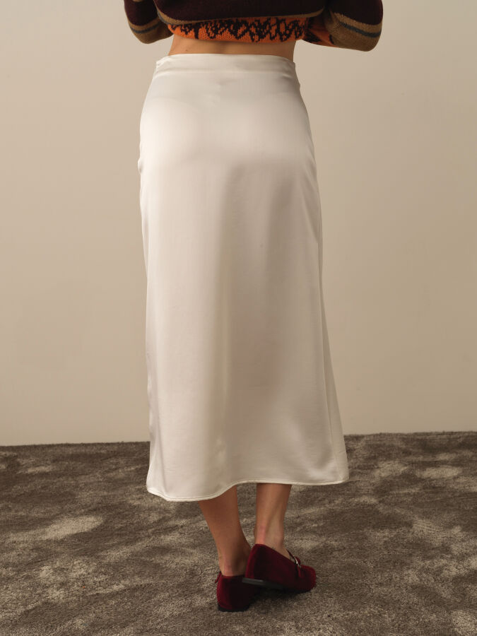 Regular Fit Satin Skirt - Xint