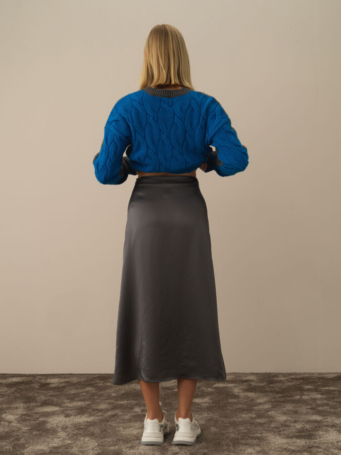 Regular Fit Satin Skirt - Xint