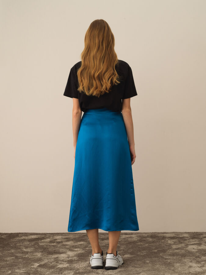 Regular Fit Satin Skirt - Xint