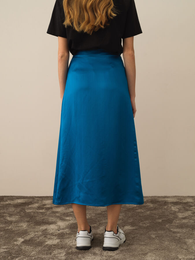 Regular Fit Satin Skirt - Xint