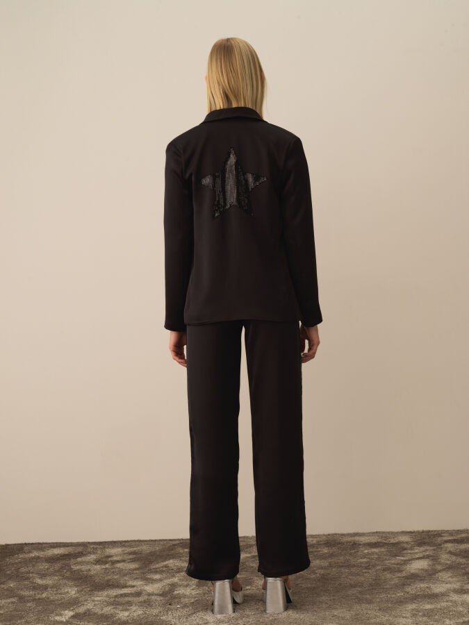 Regular Fit Sequined Jacket - Xint