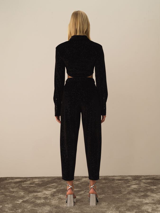 Regular Fit Shiny Textured Shirt - Xint