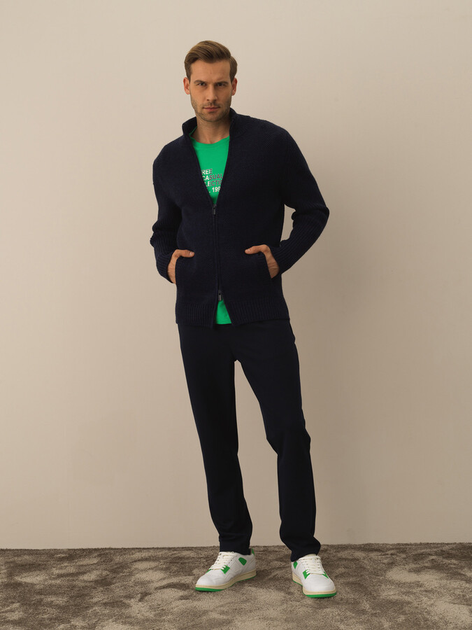 Regular Fit Wool Cardigan - Xint